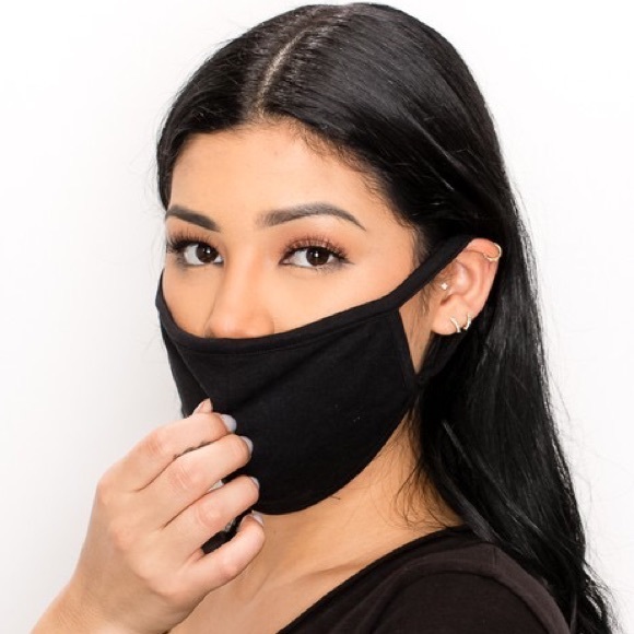 MADE IN USA, Black Unisex Face Mask - Picture 3 of 6